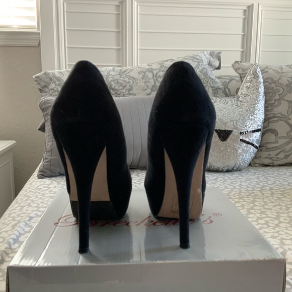 Black Platform Heels size 7.5 - Picture 4 of 8